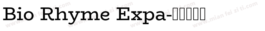 Bio Rhyme Expa字体转换
